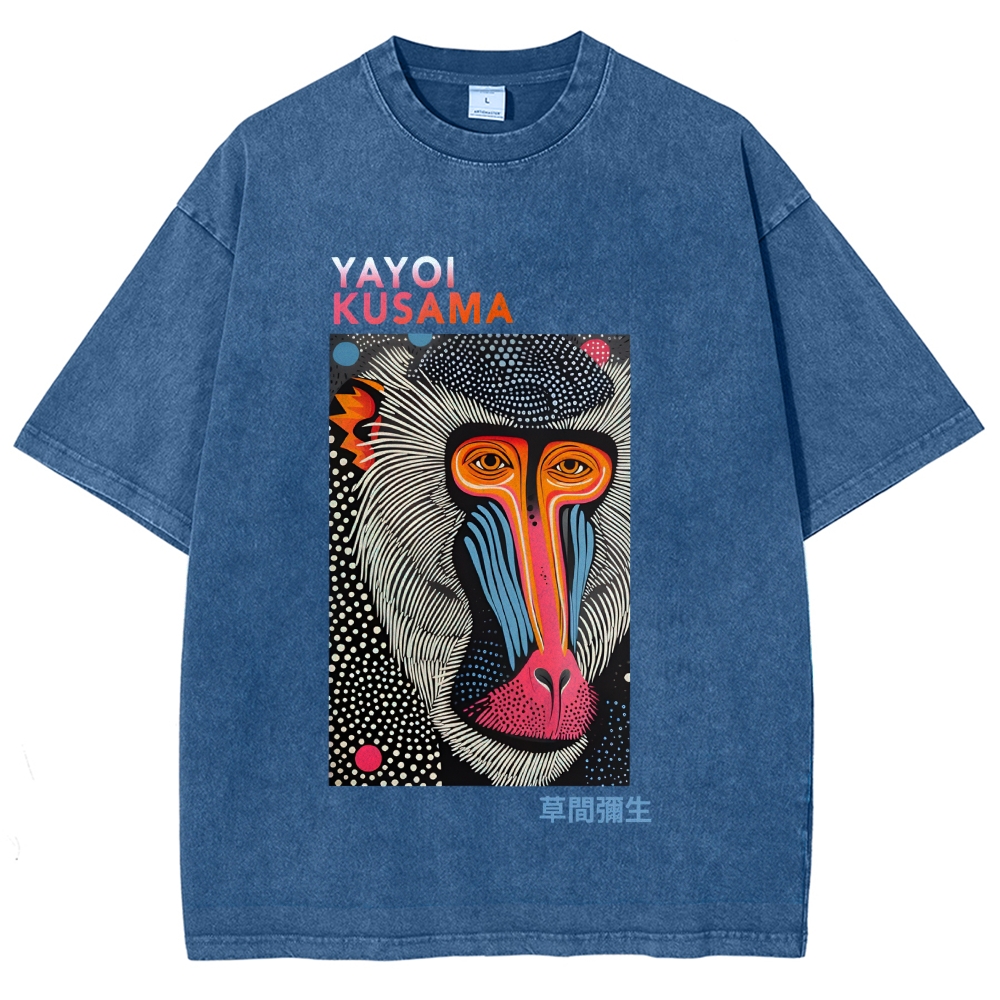 Yayoi Kusama Vintage Washed Crew Neck T-Shirt