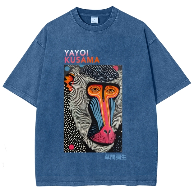 Yayoi Kusama Vintage Washed Crew Neck T-Shirt