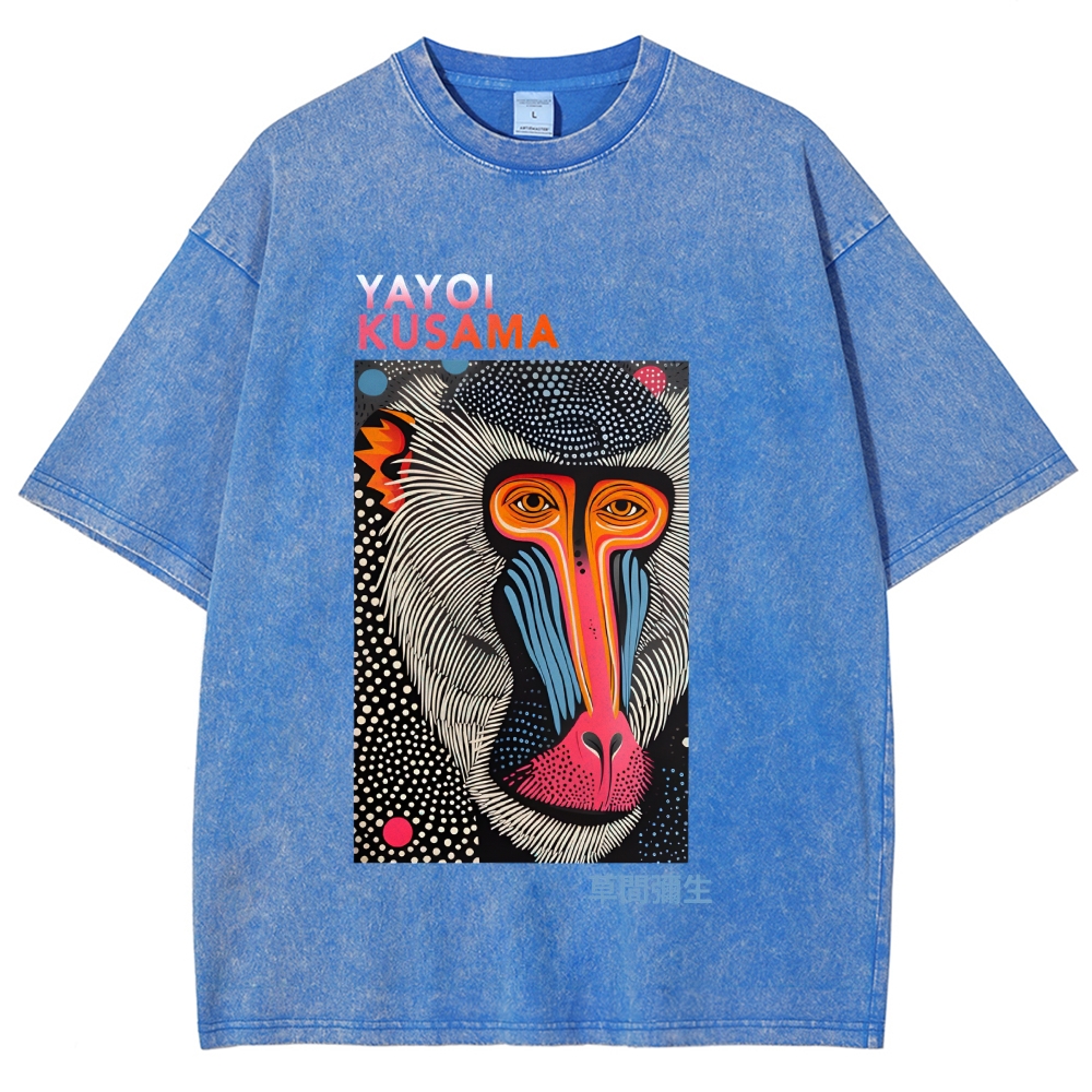 Yayoi Kusama Vintage Washed Crew Neck T-Shirt