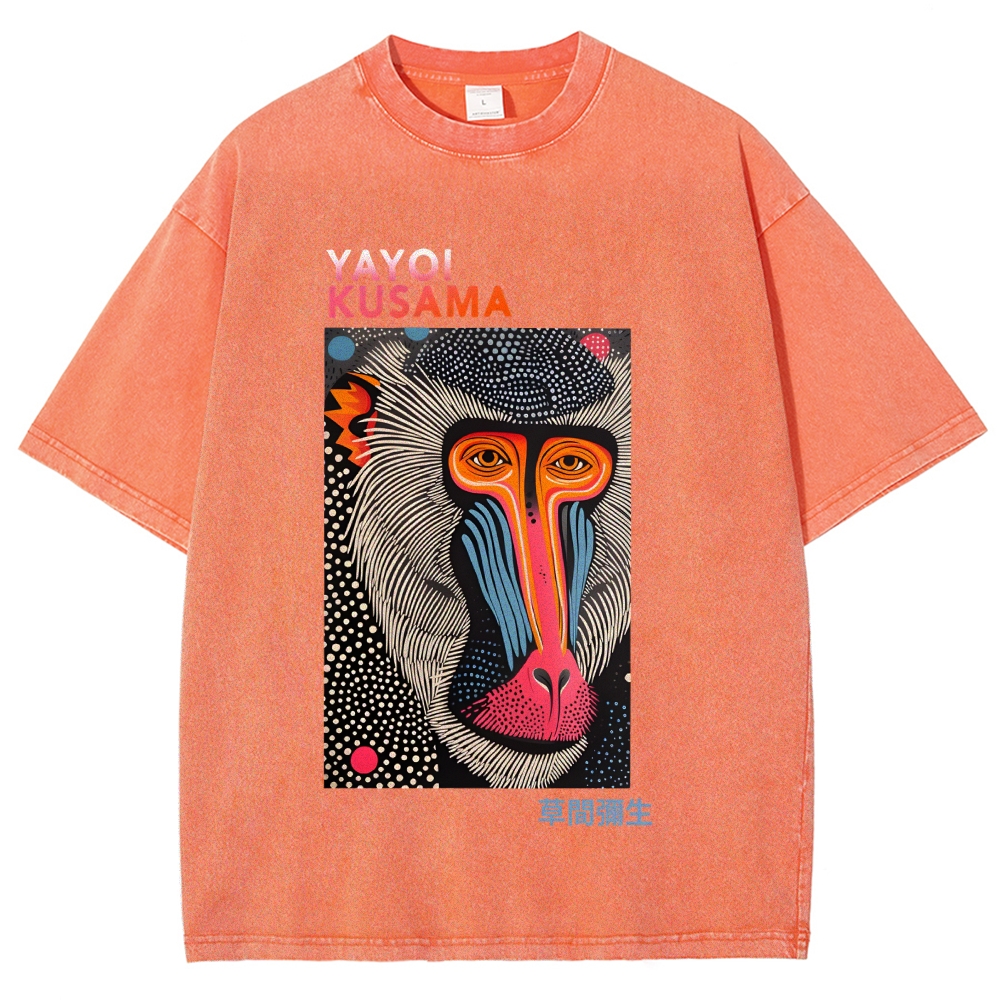Yayoi Kusama Vintage Washed Crew Neck T-Shirt