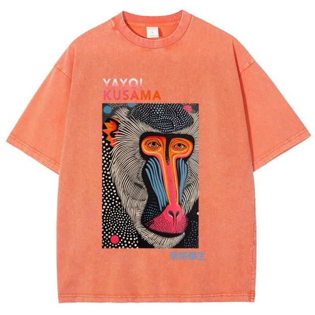 Yayoi Kusama Vintage Washed Crew Neck T-Shirt