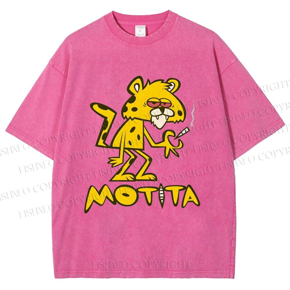 Unisex Motita Printed Washed Tee