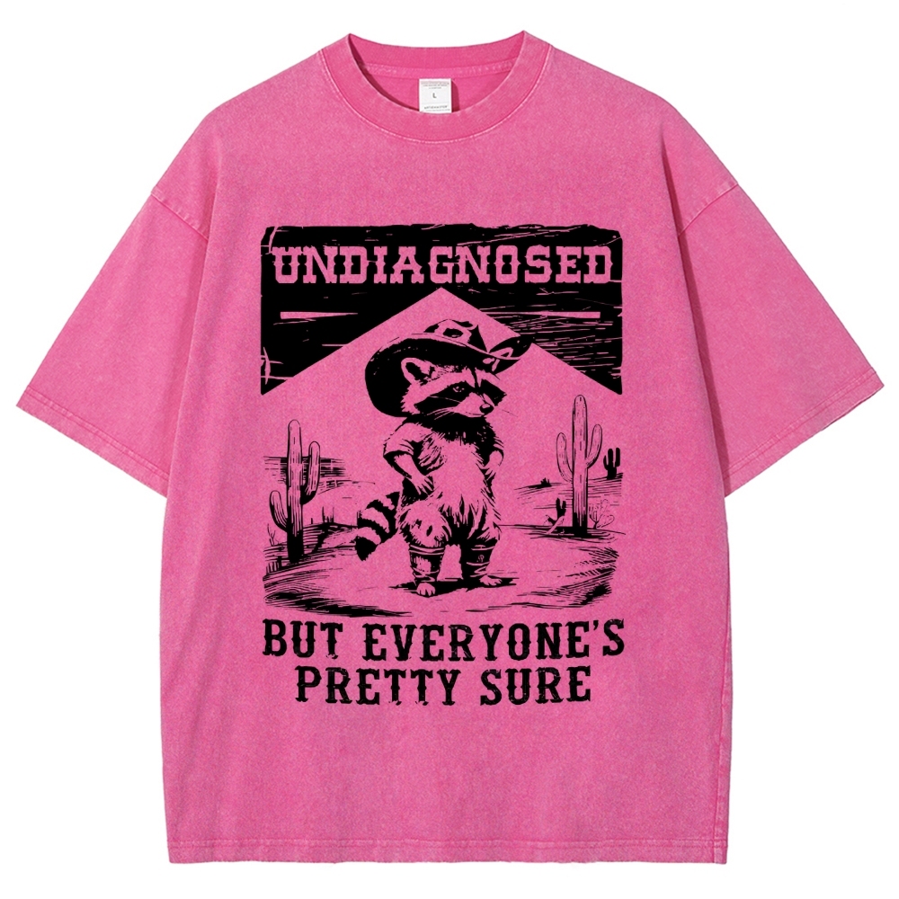  Undiagngsed But Everyone's Pretty Sure Washed T-Shirt