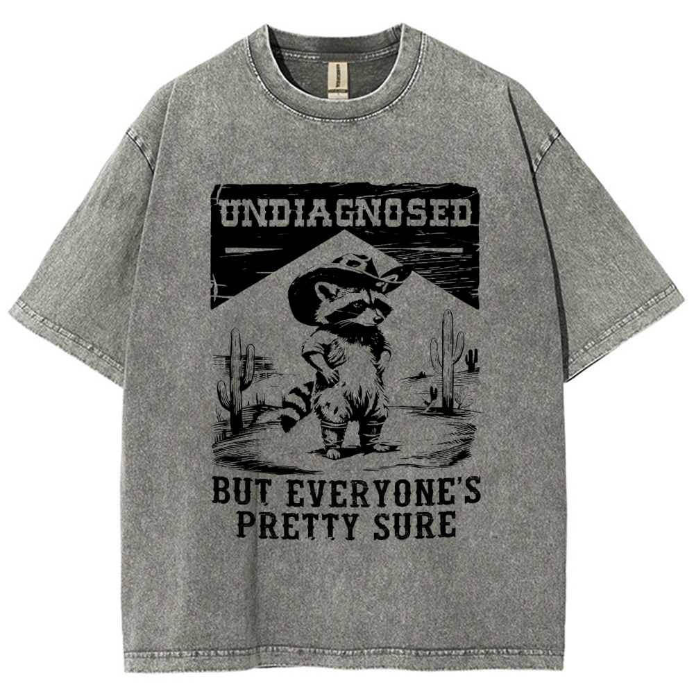  Undiagngsed But Everyone's Pretty Sure Washed T-Shirt