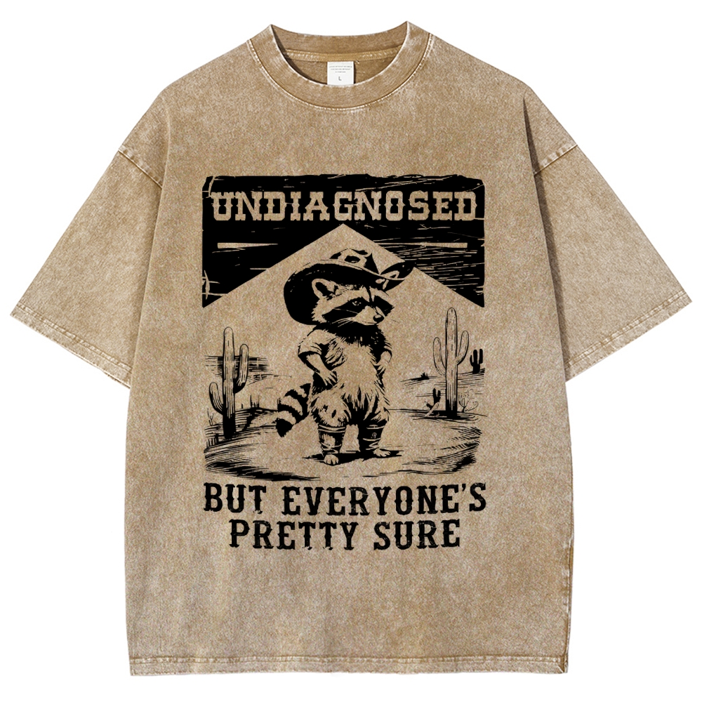  Undiagngsed But Everyone's Pretty Sure Washed T-Shirt
