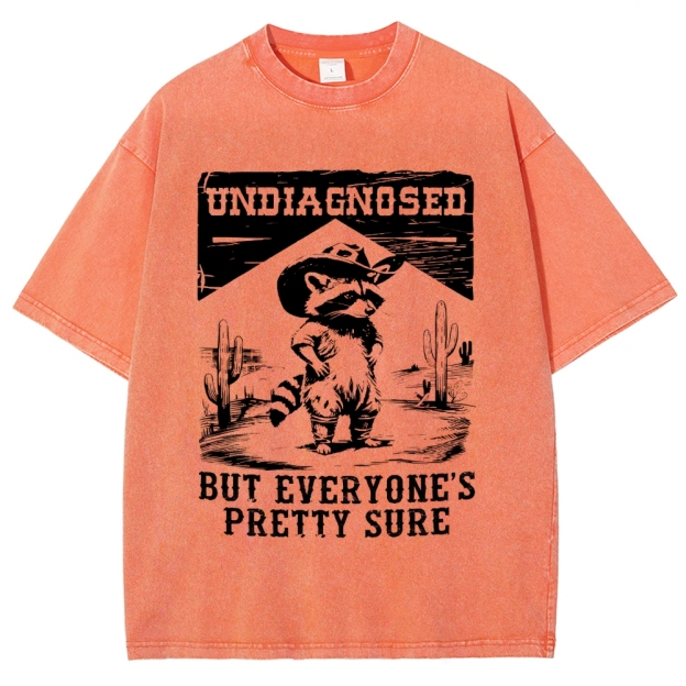  Undiagngsed But Everyone's Pretty Sure Washed T-Shirt