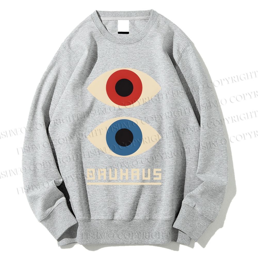 Unisex Bauhaus Art Eyes Printed Sweatshirt
