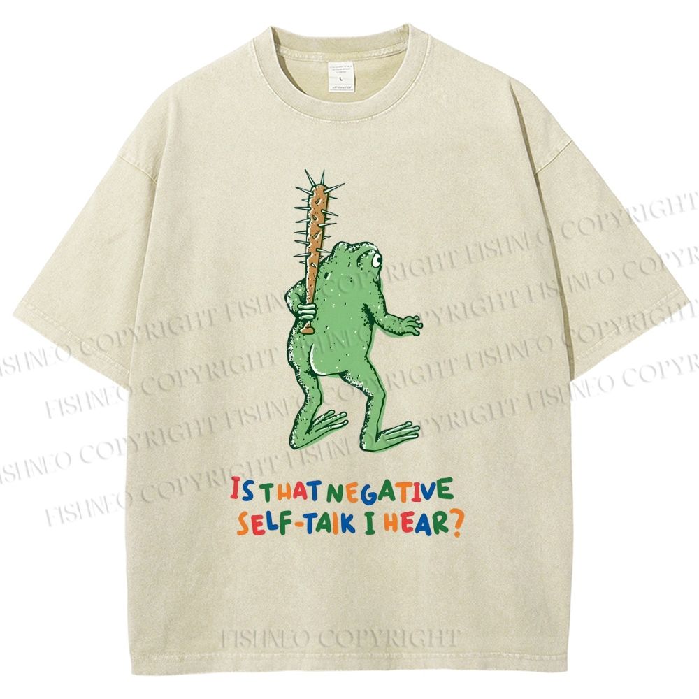 Unisex Malley Frogs Printed Washed Tee