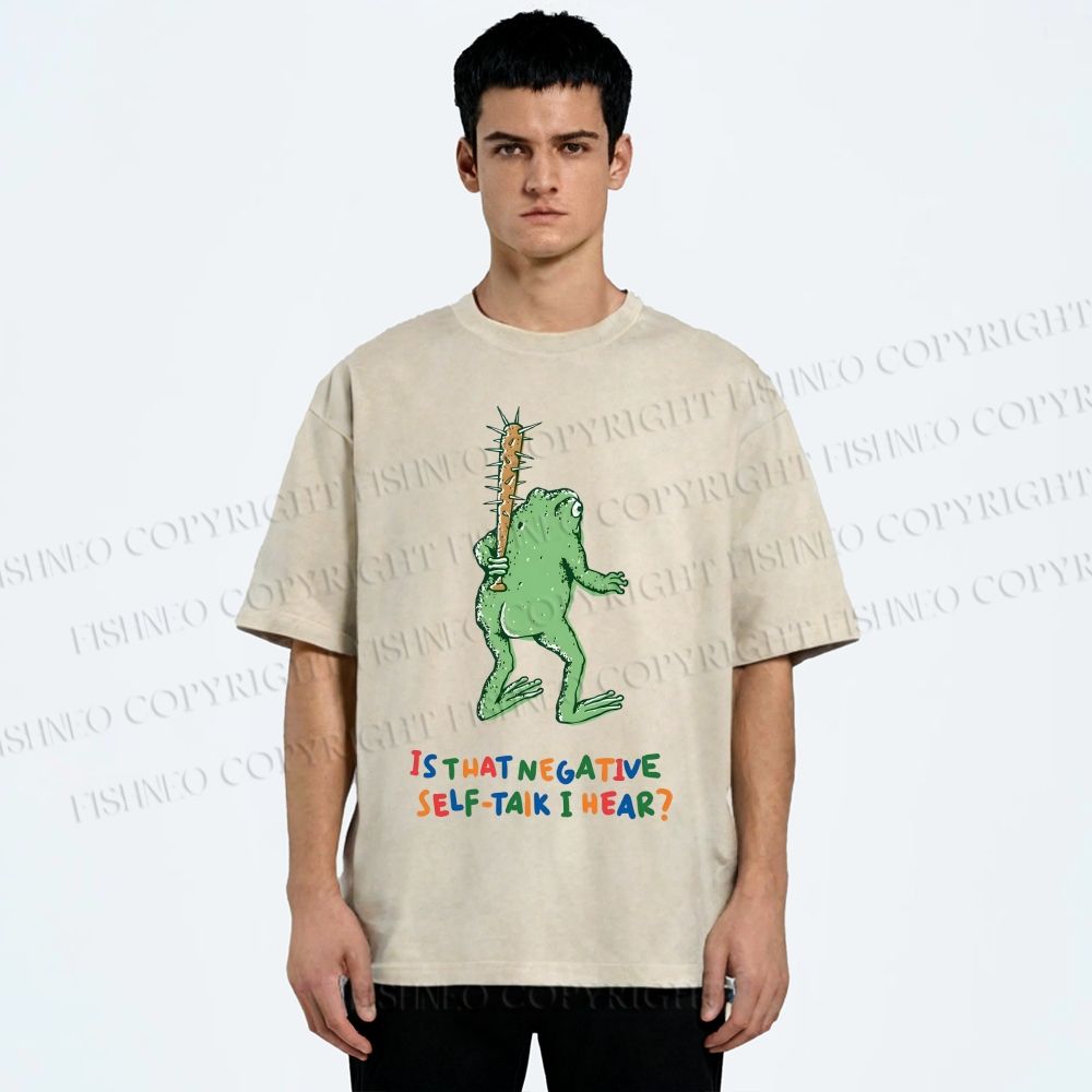 Unisex Malley Frogs Printed Washed Tee