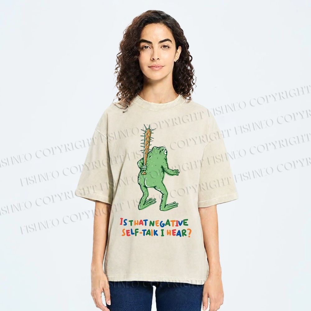 Unisex Malley Frogs Printed Washed Tee