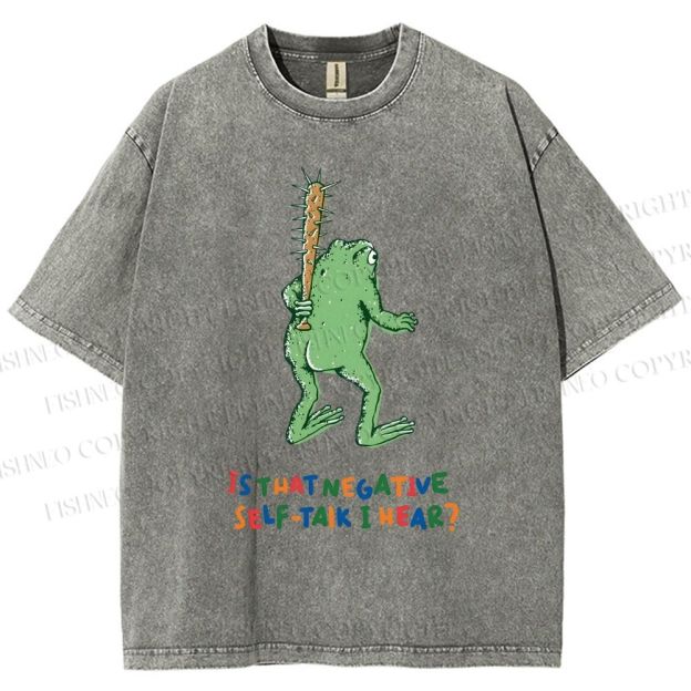 Unisex Malley Frogs Printed Washed Tee
