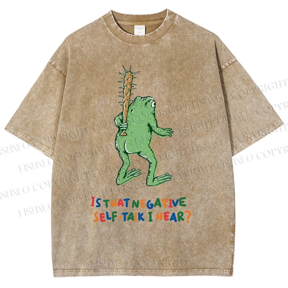 Unisex Malley Frogs Printed Washed Tee