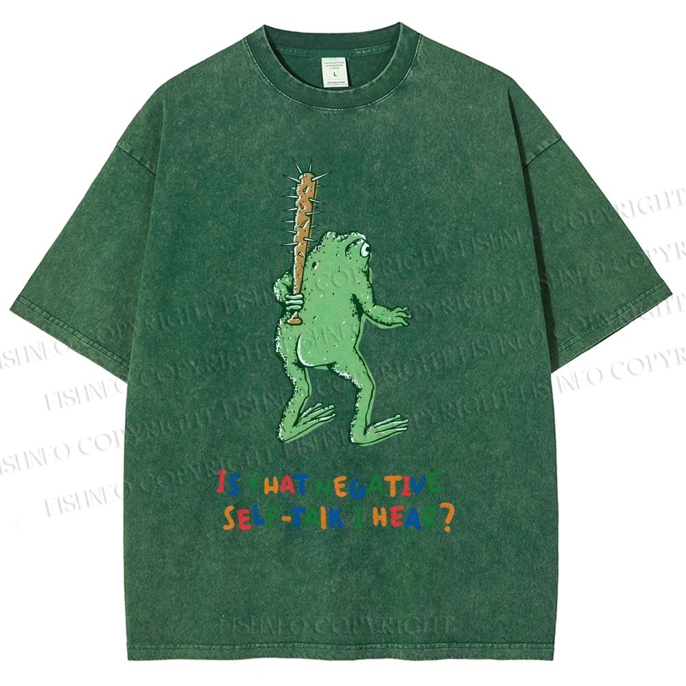 Unisex Malley Frogs Printed Washed Tee