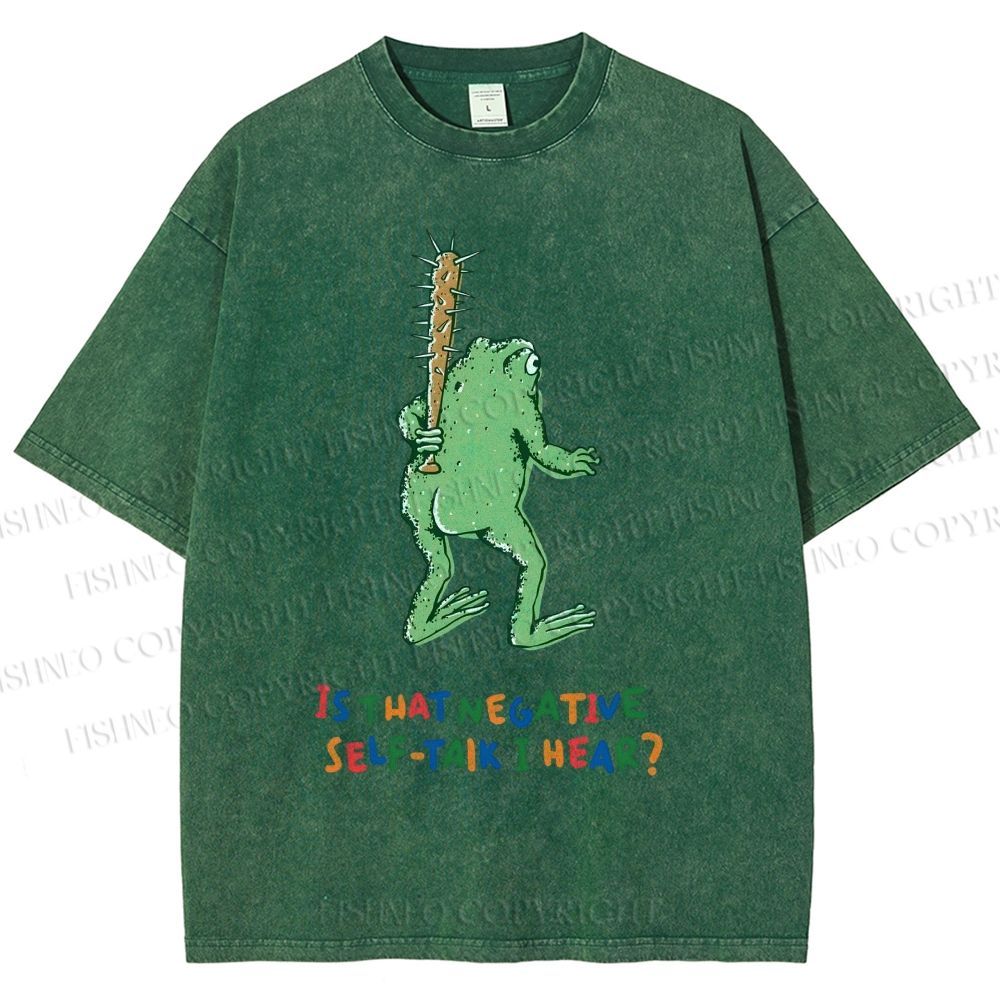 Unisex Malley Frogs Printed Washed Tee