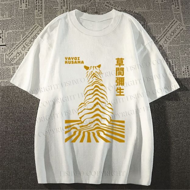 Unisex Japanese Yayoi Kusama Panther Classic Cotton T-shirt