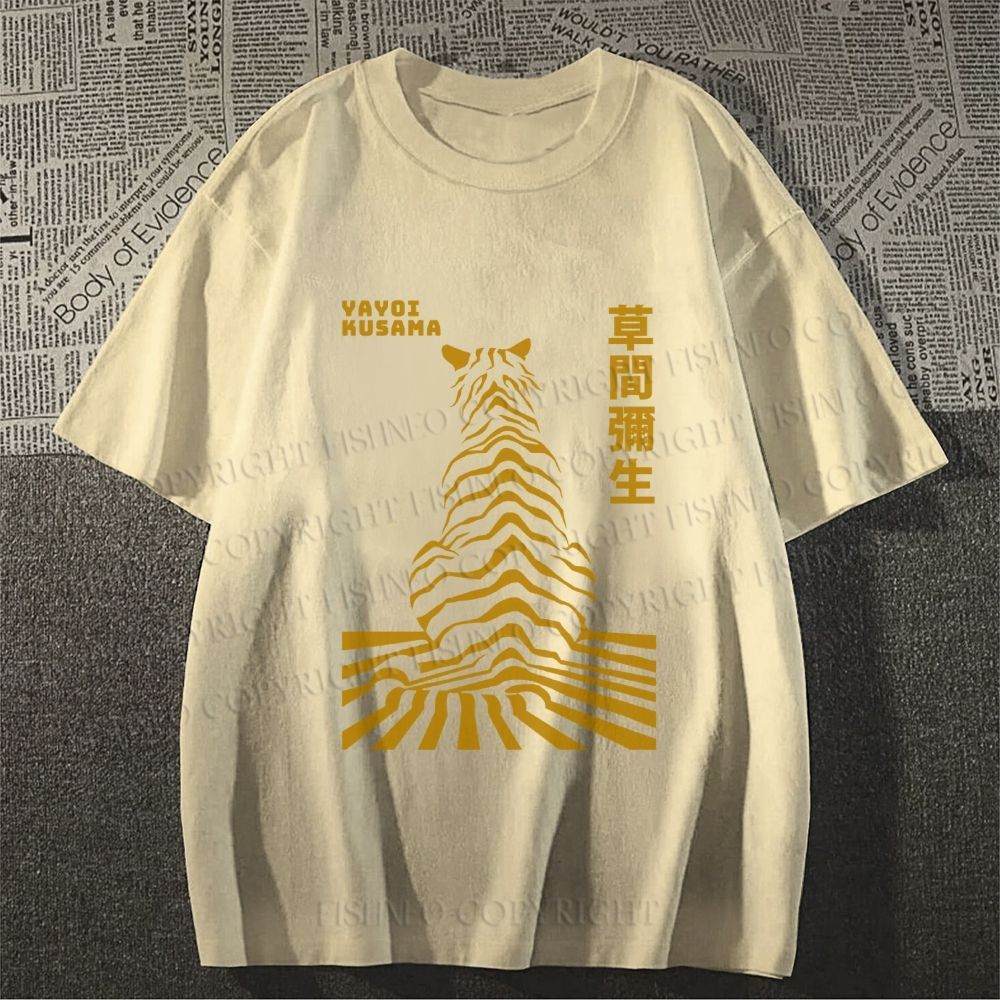 Unisex Japanese Yayoi Kusama Panther Classic Cotton T-shirt