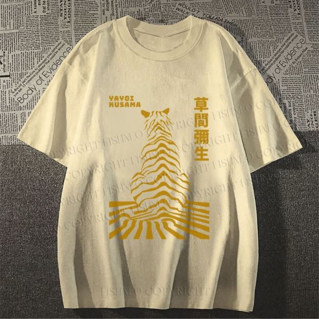 Unisex Japanese Yayoi Kusama Panther Classic Cotton T-shirt