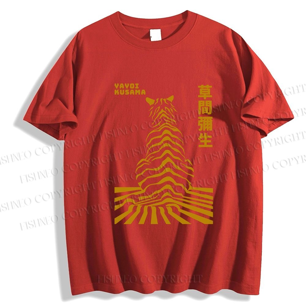 Unisex Japanese Yayoi Kusama Panther Classic Cotton T-shirt