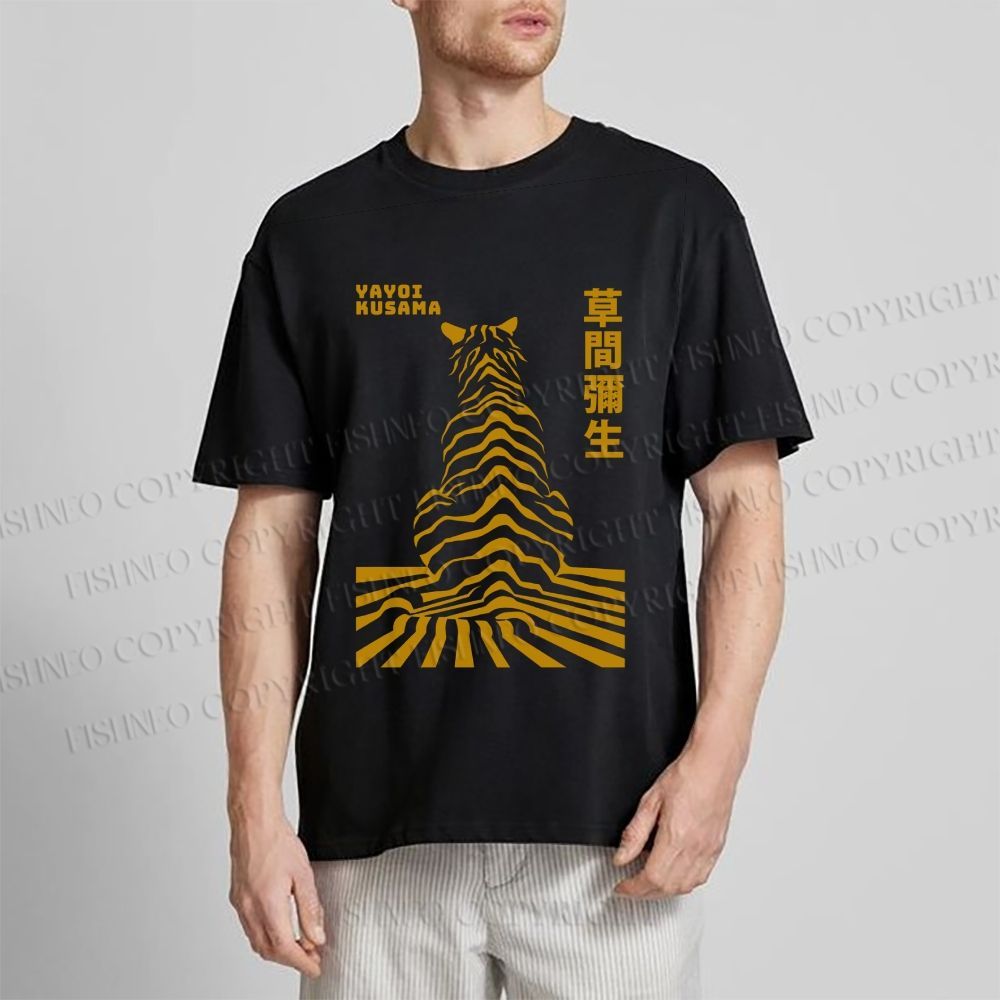 Unisex Japanese Yayoi Kusama Panther Classic Cotton T-shirt