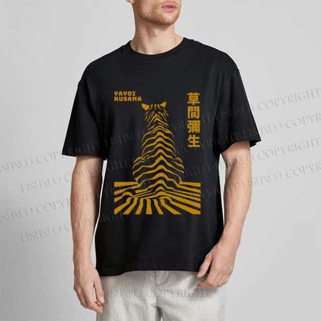 Unisex Japanese Yayoi Kusama Panther Classic Cotton T-shirt
