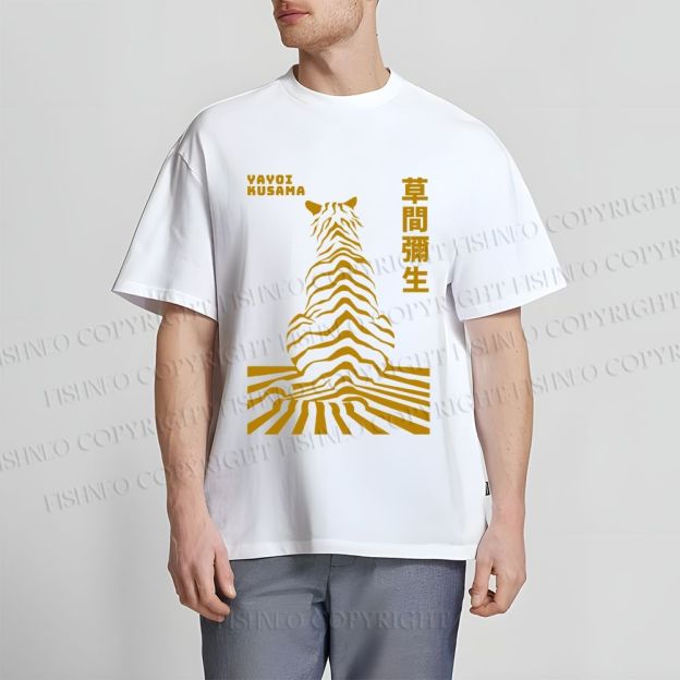 Unisex Japanese Yayoi Kusama Panther Classic Cotton T-shirt