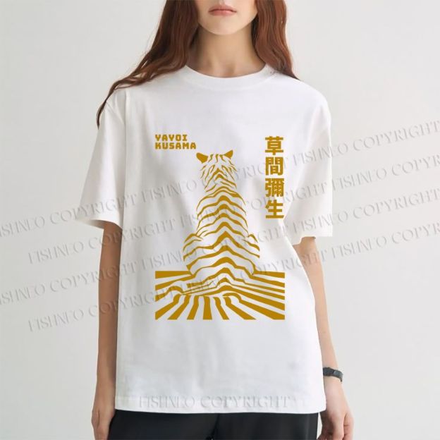 Unisex Japanese Yayoi Kusama Panther Classic Cotton T-shirt