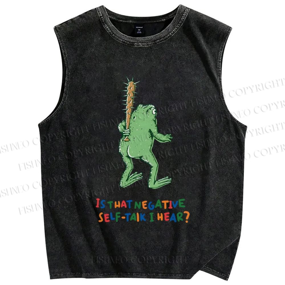 Unisex Malley Frogs Printed Washed Tank Top
