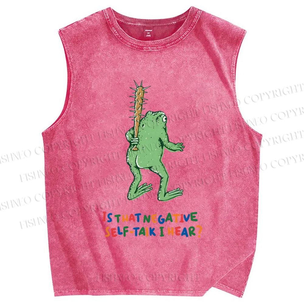 Unisex Malley Frogs Printed Washed Tank Top