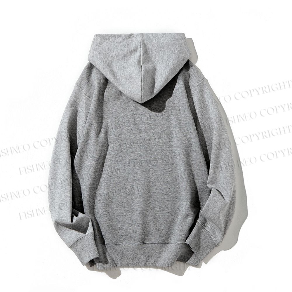 Casual Yule Shall Not Pass Printed Hoodie