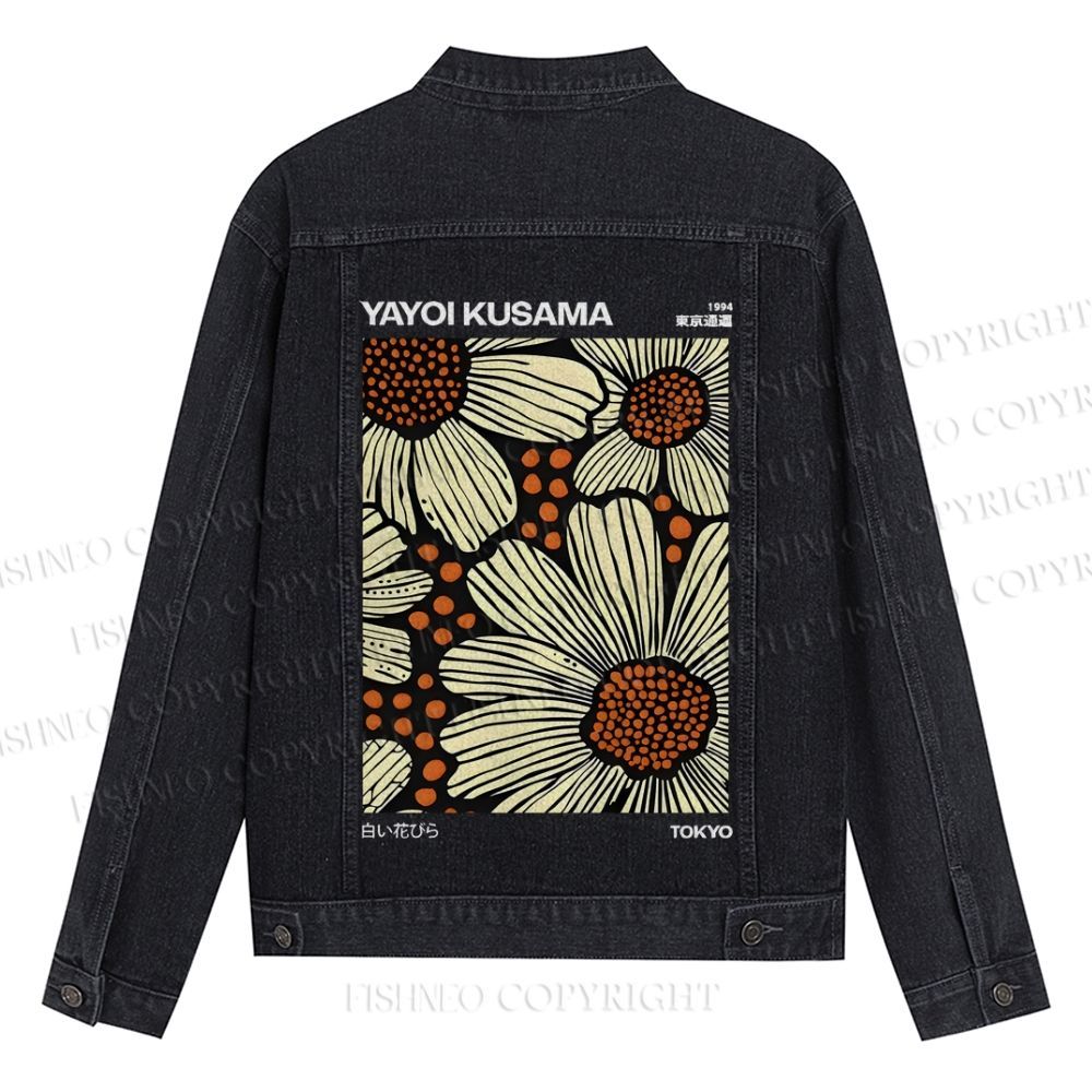 Yayoi Kusama Vintage Printed Denim Jacket