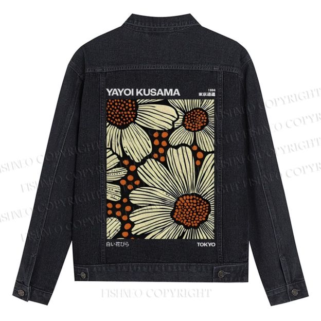 Yayoi Kusama Vintage Printed Denim Jacket