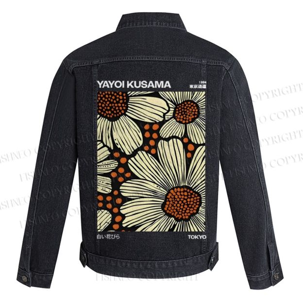 Yayoi Kusama Vintage Printed Denim Jacket