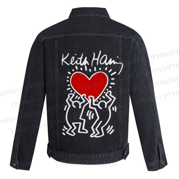 Keith Haring Vintage Printed Denim Jacket