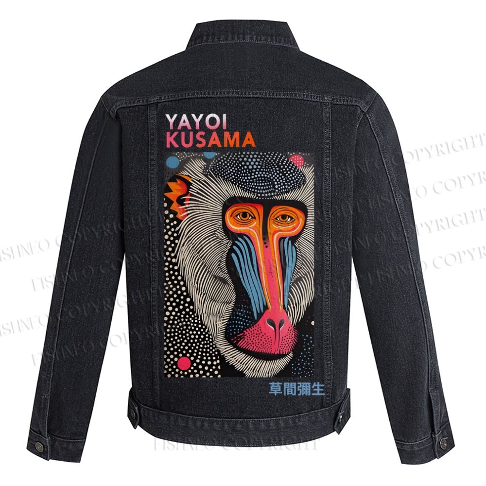 Yayoi Kusama Vintage Printed Denim Jacket