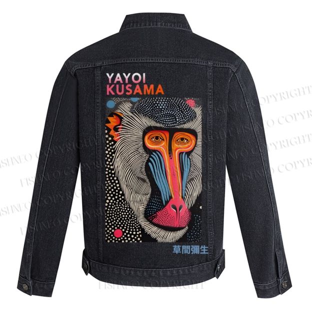 Yayoi Kusama Vintage Printed Denim Jacket