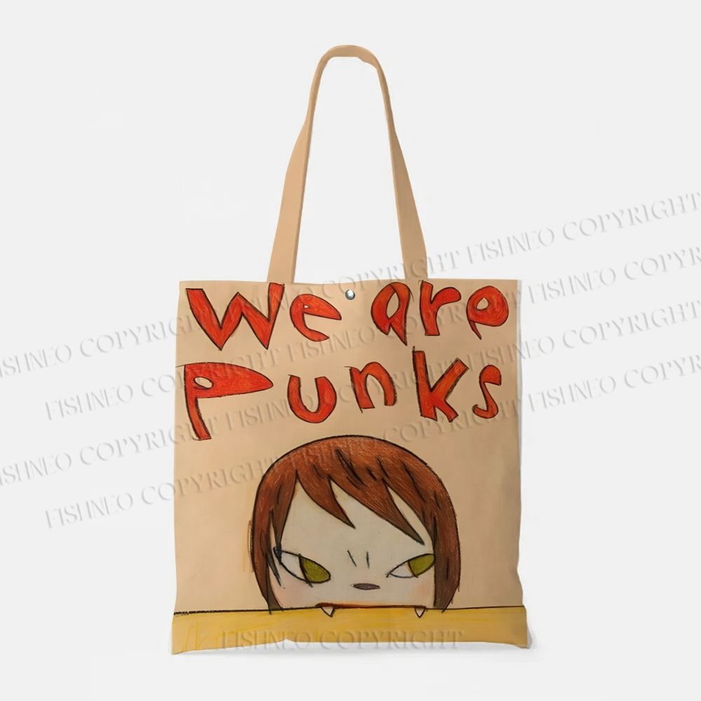 Yoshitomo Nara We Are Punks Printed Tote Bag