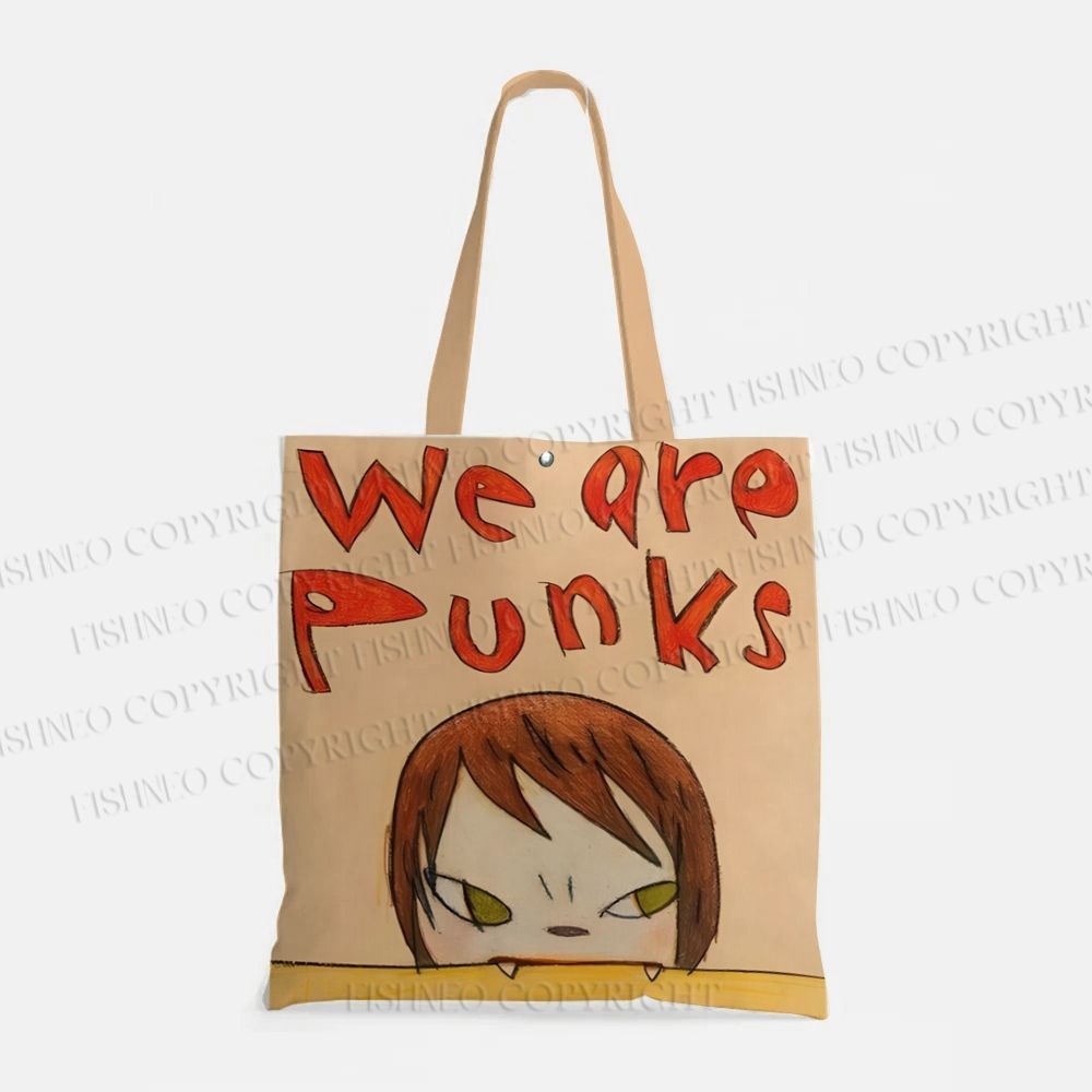 Yoshitomo Nara We Are Punks Printed Tote Bag