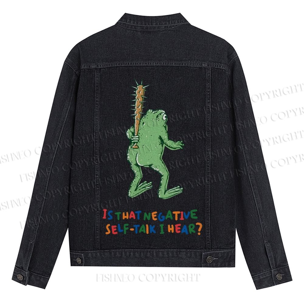 Malley Frogs Printed Denim Jacket