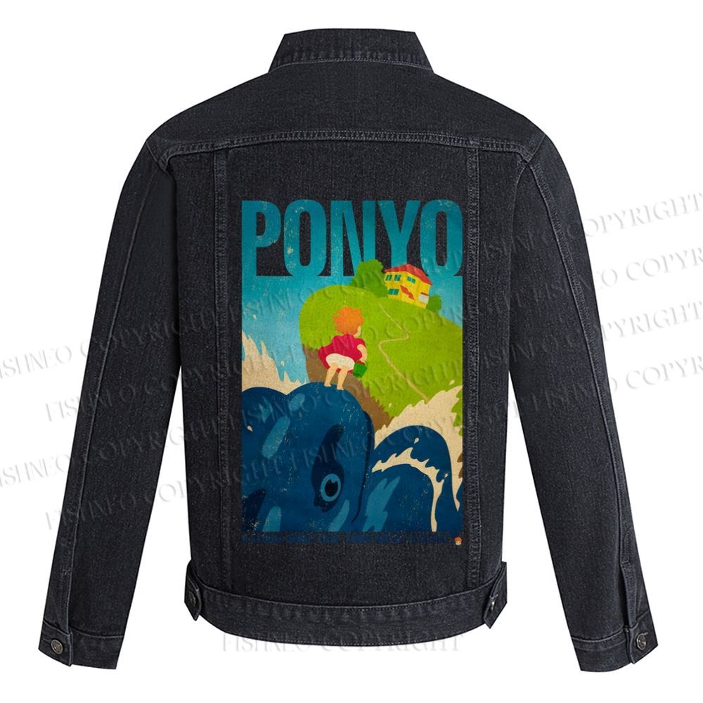 Ponyo Printed Denim Jacket
