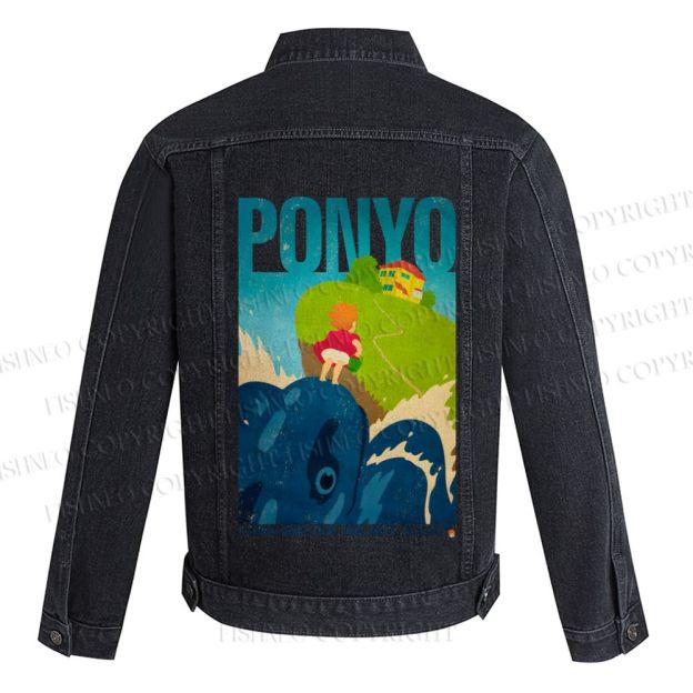 Ponyo Printed Denim Jacket