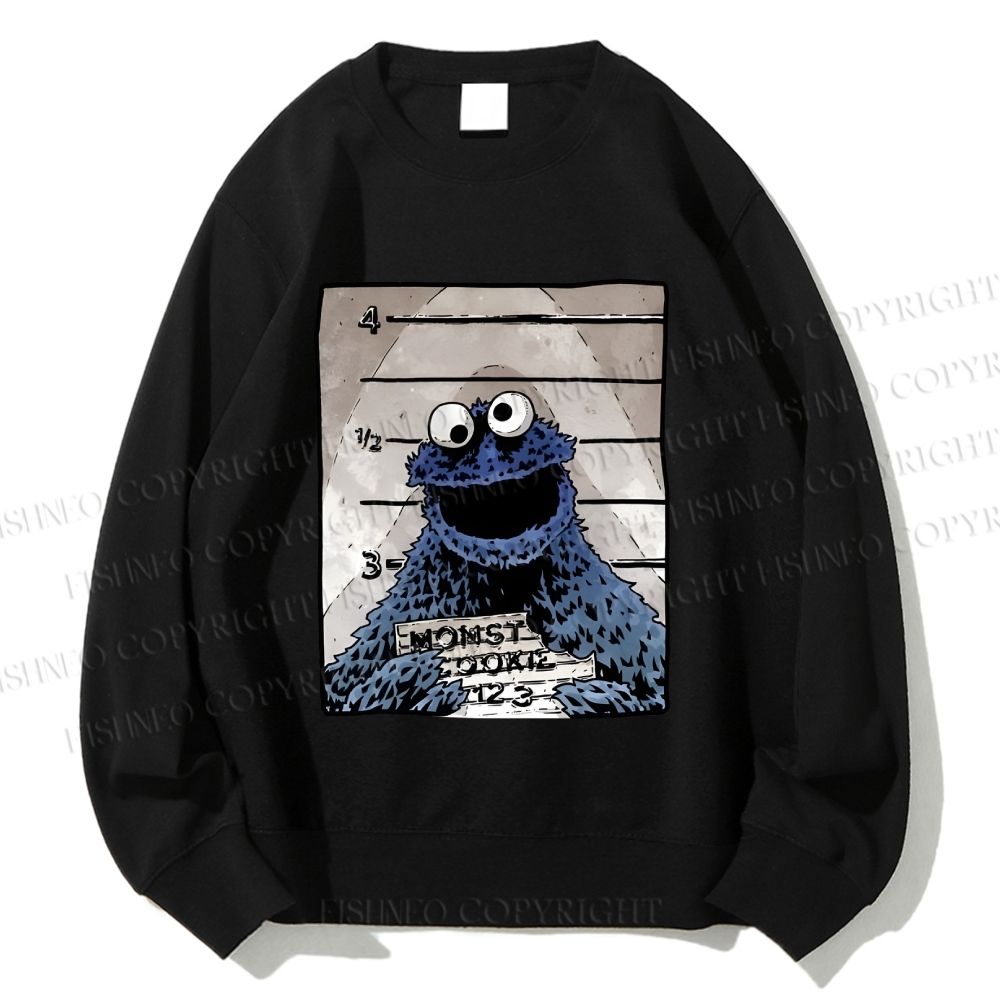 Unisex Cookie Monster Printed Sweatshirt