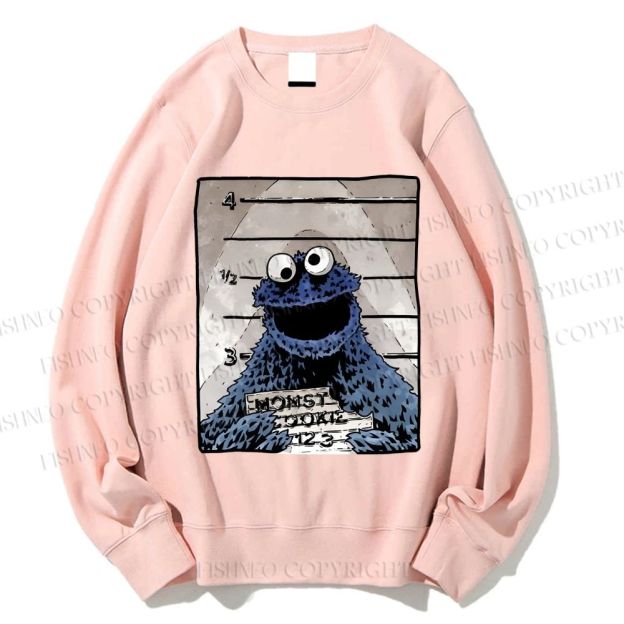 Unisex Cookie Monster Printed Sweatshirt