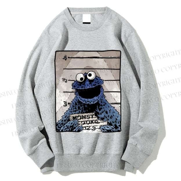 Unisex Cookie Monster Printed Sweatshirt