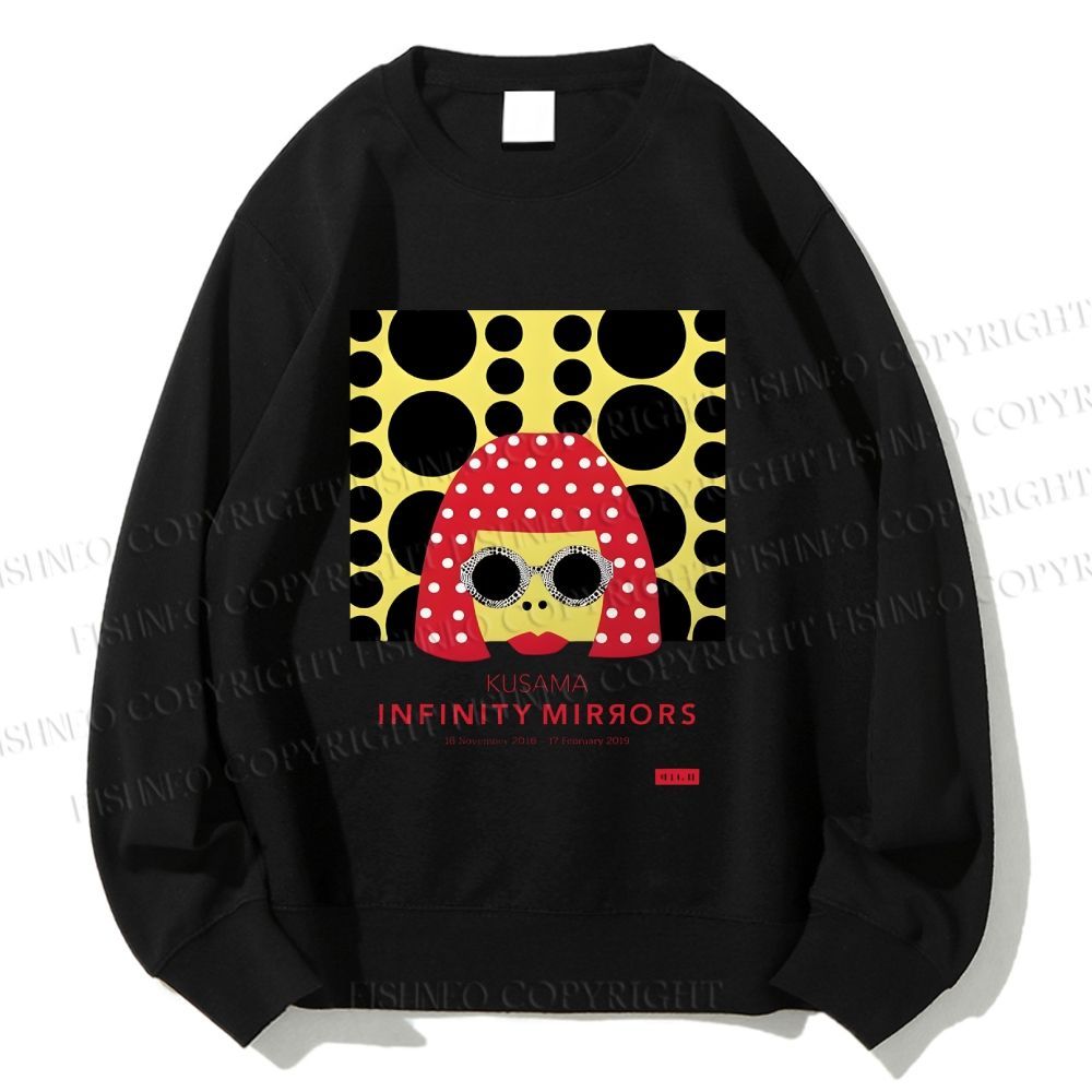 Unisex Japanese Yayoi Kusama Woman Printed Sweatshirt