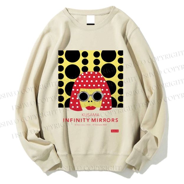 Unisex Japanese Yayoi Kusama Woman Printed Sweatshirt