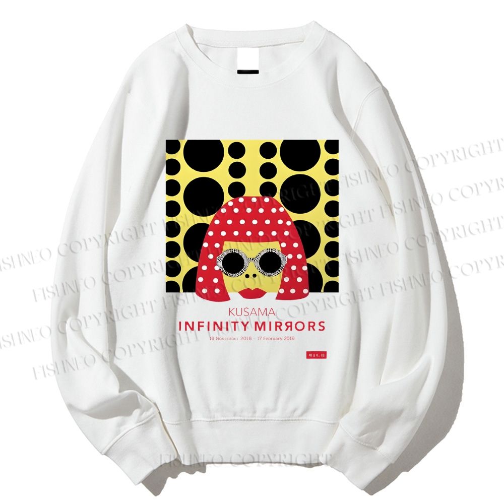 Unisex Japanese Yayoi Kusama Woman Printed Sweatshirt