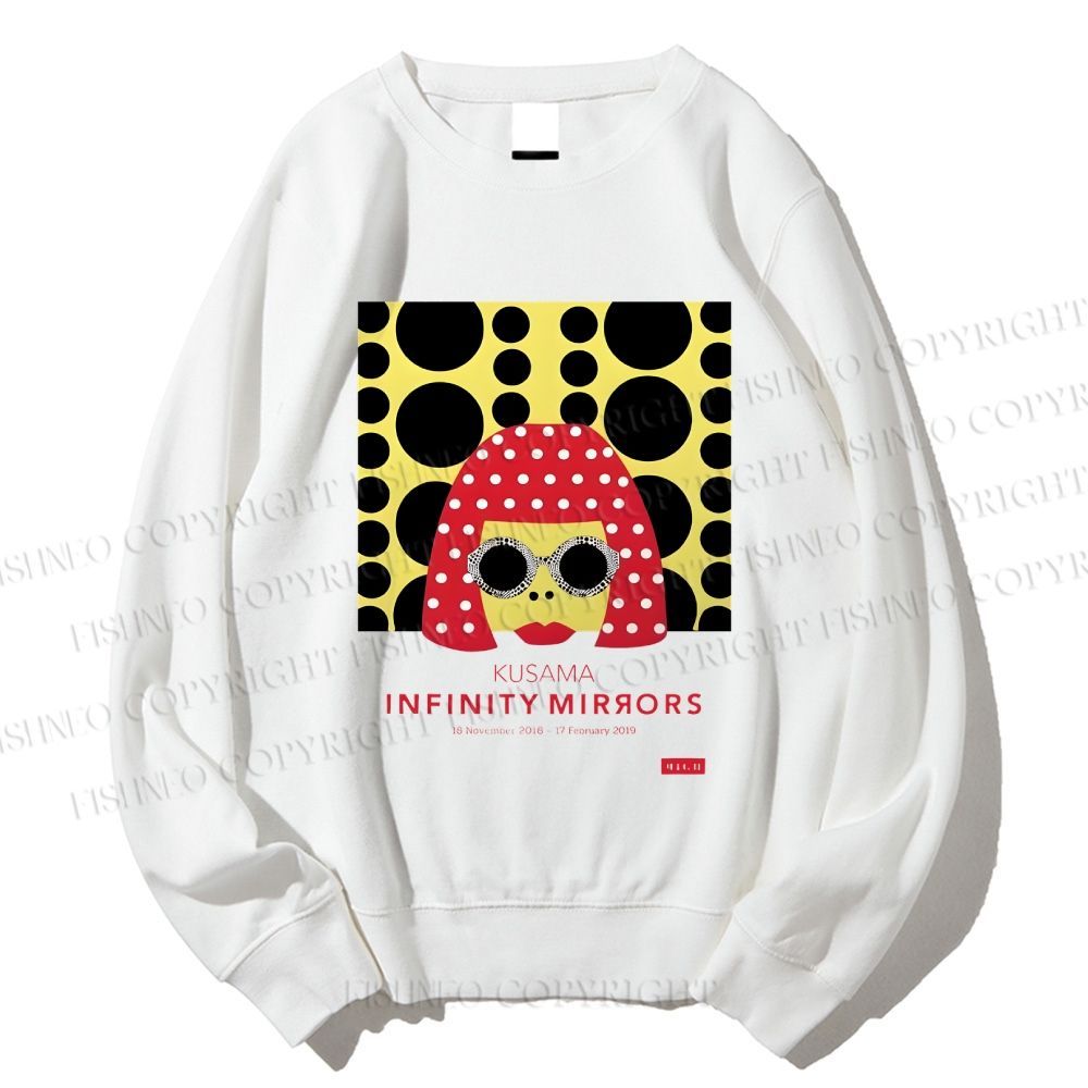 Unisex Japanese Yayoi Kusama Woman Printed Sweatshirt