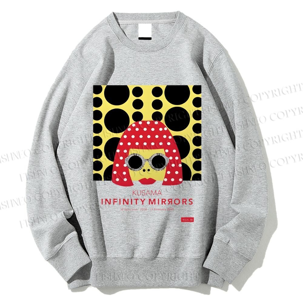 Unisex Japanese Yayoi Kusama Woman Printed Sweatshirt