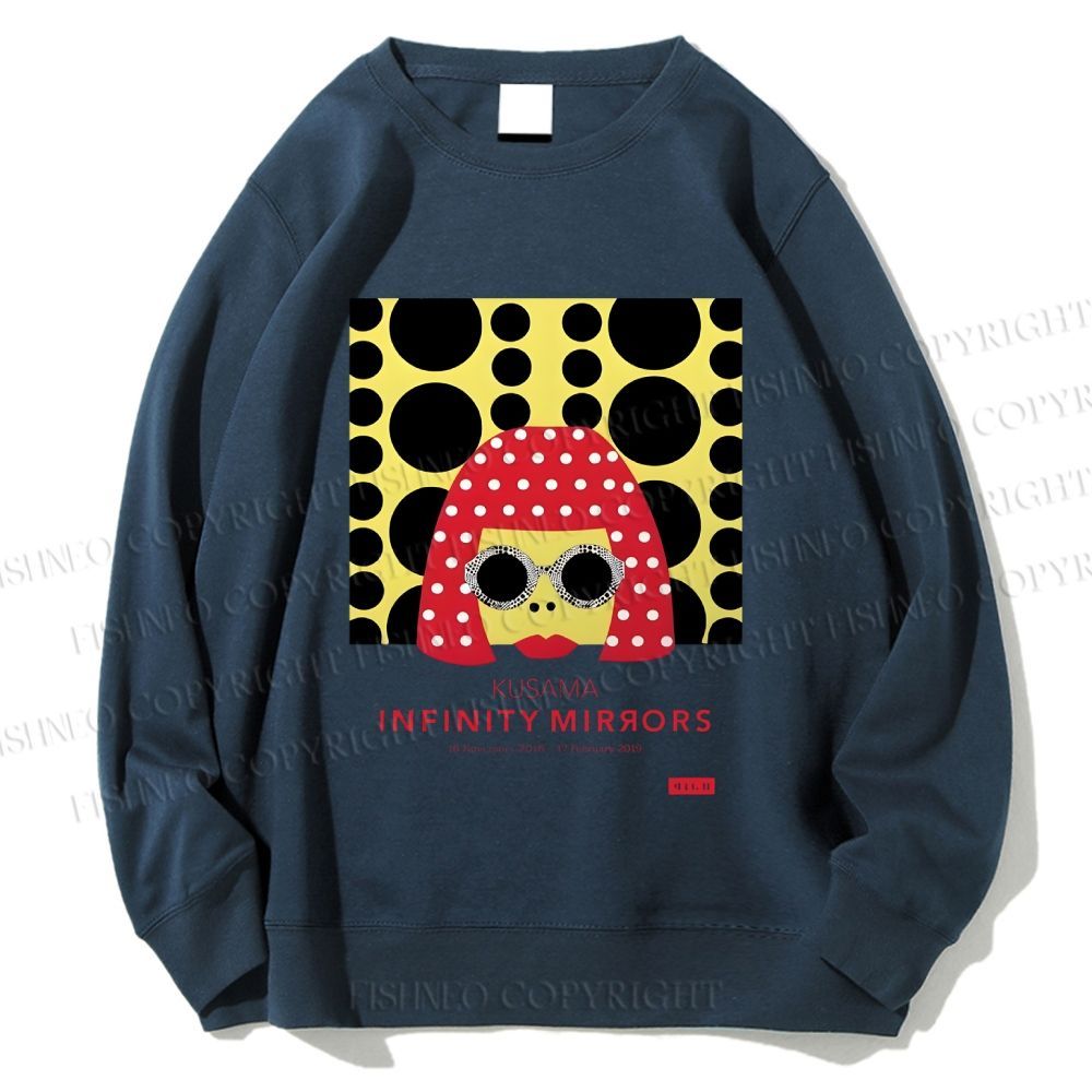 Unisex Japanese Yayoi Kusama Woman Printed Sweatshirt