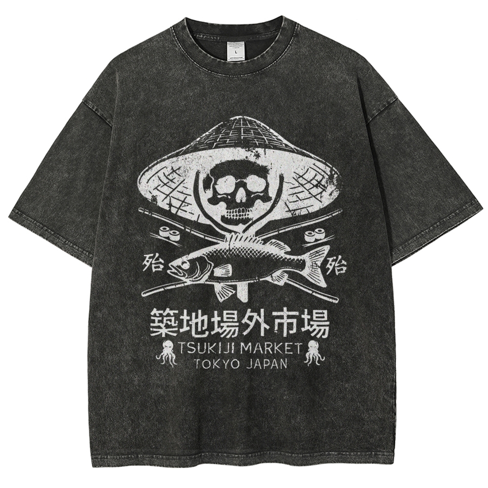 Off Site Market of Tsukiji Vintage Washed T-shirt